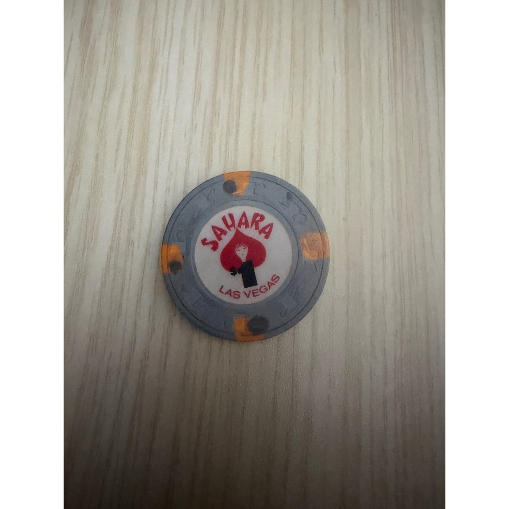 Vintage 1983 Sahara Las Vegas $1 Casino Chip Paulson N2114 Obsolete